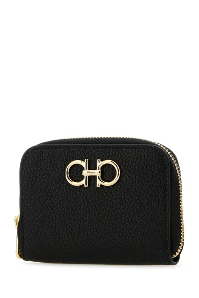 Ferragamo Gancini Leather Zipped Card Case