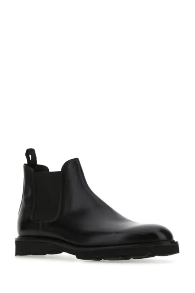 John Lobb Stivaletti Lawry In Pelle Nera Uomo