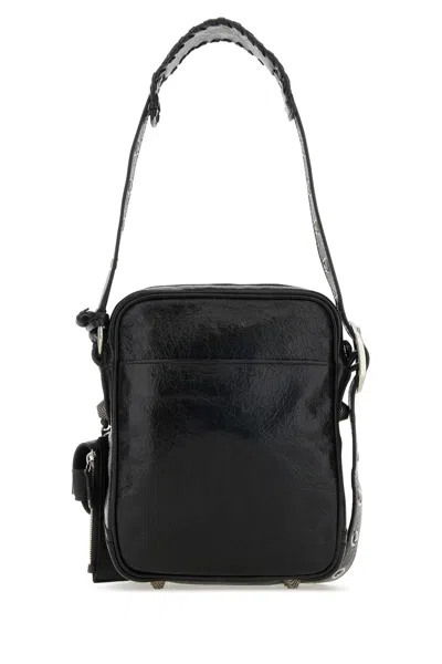 Balenciaga Le Cagole Embellished Textured-leather Messenger Bag