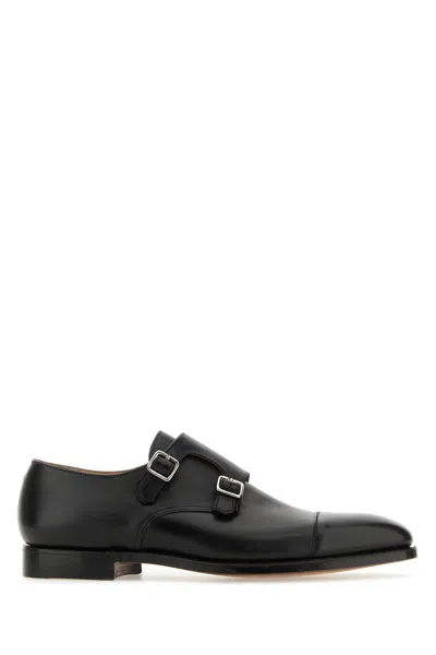 Crockett & Jones Lowndes Monk Strap Shoes With Almond Toe
