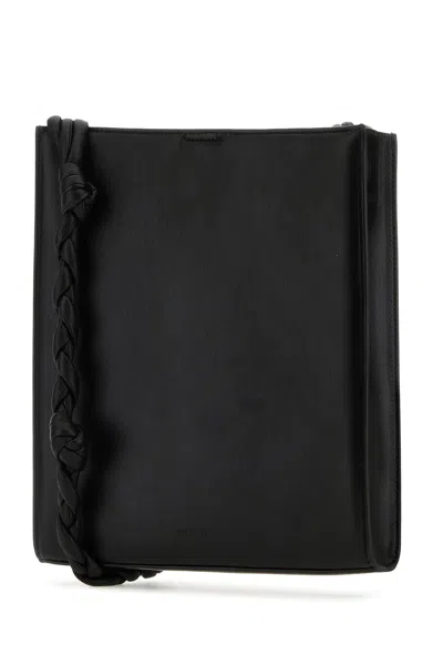 Jil Sander Black Leather Medium Tangle Shoulder Bag