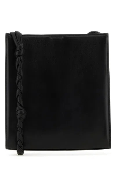 Jil Sander Black Leather Medium Tangle Shoulder Bag
