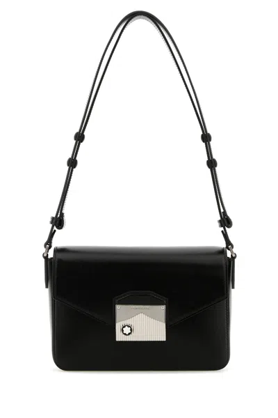 Montblanc Black Leather Meisterstuck Shoulder Bag