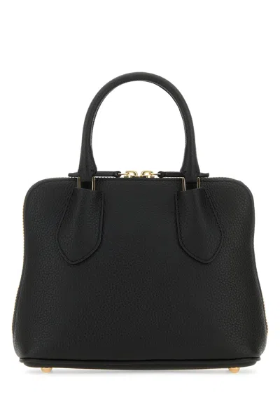 Tory Burch Black Leather Mini Swing Handbag