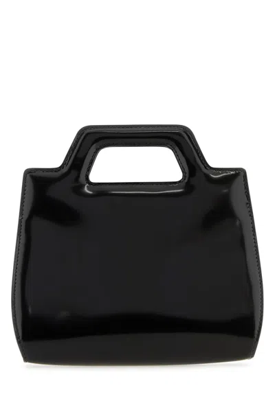 Ferragamo Black Leather Wanda Bag