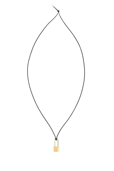Ambush Black Lock Pendant Necklace