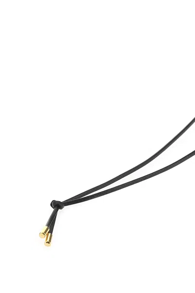 Ambush Black Lock Pendant Necklace