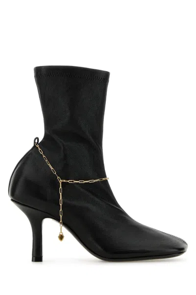 Burberry Sophisticated Black Leather Pumps With 6 Cm Heel