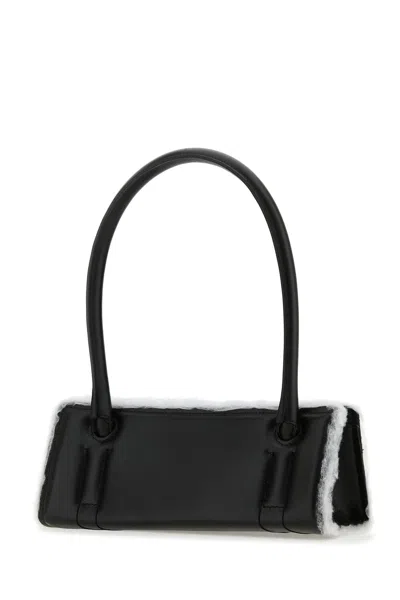 Dentro Borsa A Spalla Radar In Pelle Nera Donna