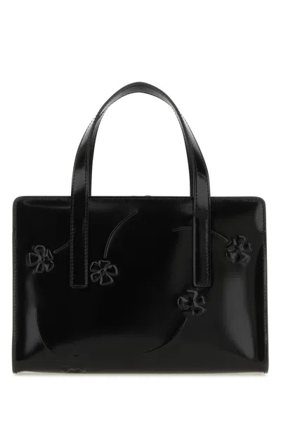 Prada Black Leather Re-edition 1995 Handbag In Black