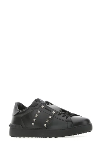Valentino Rockstud Untitled Studded Leather Sneakers