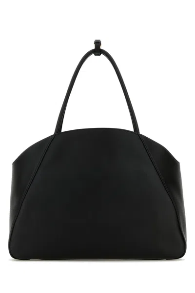 Prada Black Leather Shopping Bag