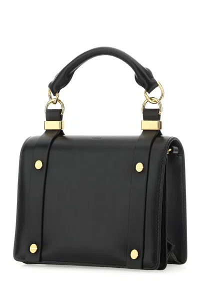 Chloé Black Leather Small Ora Handbag