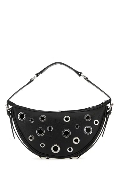 By Far Leather Shoulder Bag With Studs And Grommet Detailing