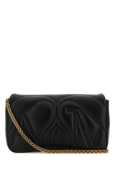 Alexander Mcqueen Alexander Mc Queen Seal Logo Small Leather Crossbody Bag