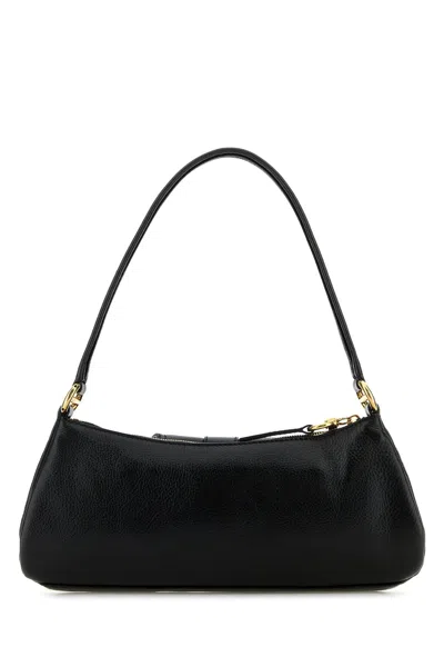 Chloé Black Leather The 99 Shoulder Bag In Black