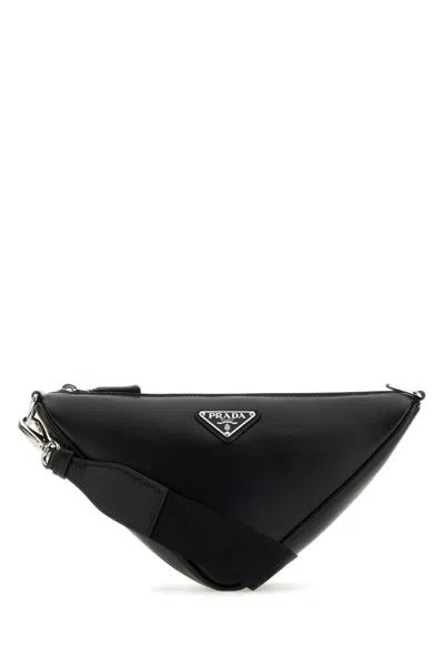 Prada Triangle Crossbody Bag In Smooth Leather