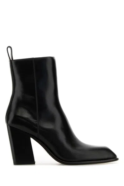 Alexander Wang Leather Throttle Ankle Boots