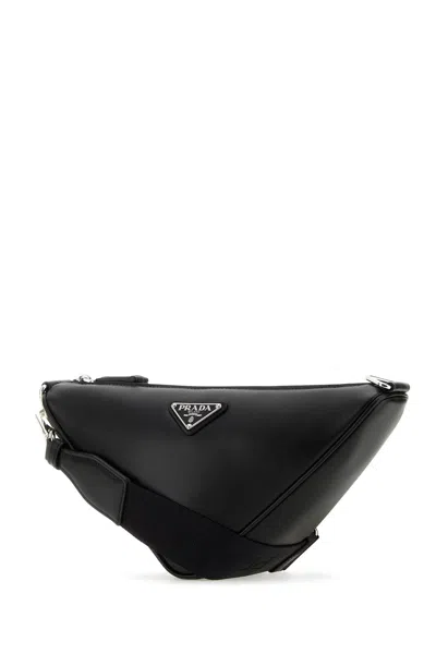 Prada Triangle Crossbody Bag In Smooth Leather