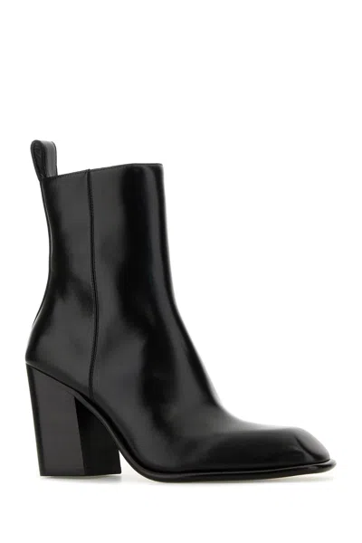 Alexander Wang Leather Throttle Ankle Boots