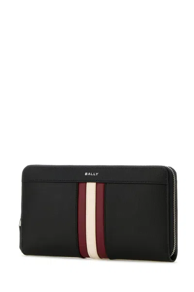 Bally Wallet Leather Stripe Detail