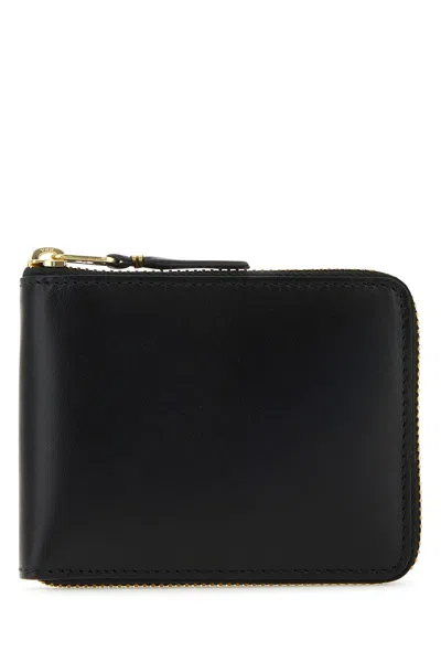 Comme Des Garcon Black Leather Wallet