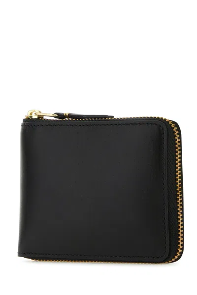 Comme Des Garcon Black Leather Wallet