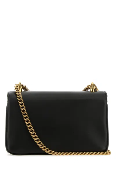 Dolce & Gabbana Black Nappa Leather Devotion Shoulder Bag