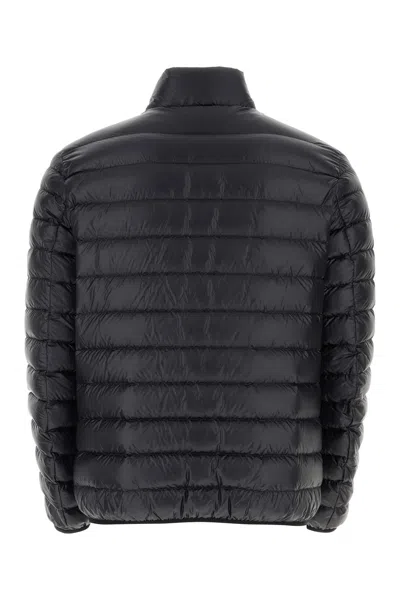 Givenchy Black High Neck Down Jacket With Logo Detail In Tech Fabric Man