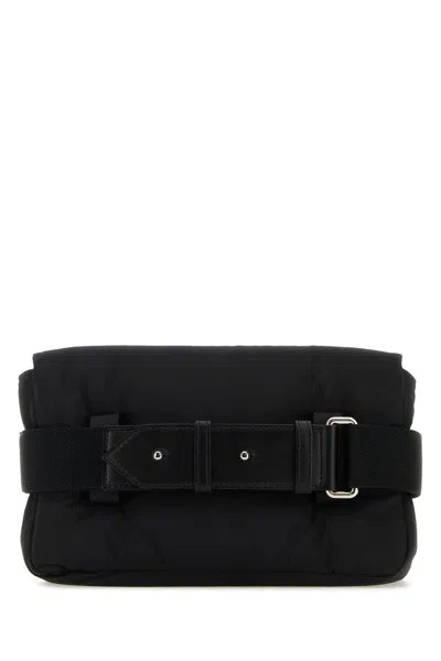 Alexander Mcqueen Black Nylon The Puffy Knuckle Belt Bag