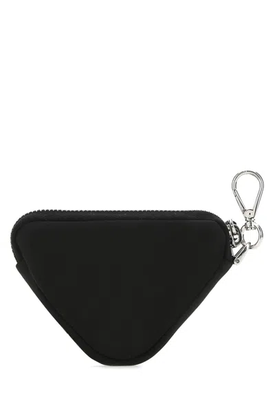 Prada Black Nylon Trick Key Chain