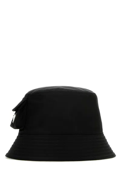Prada Black Re-nylon Bucket Hat