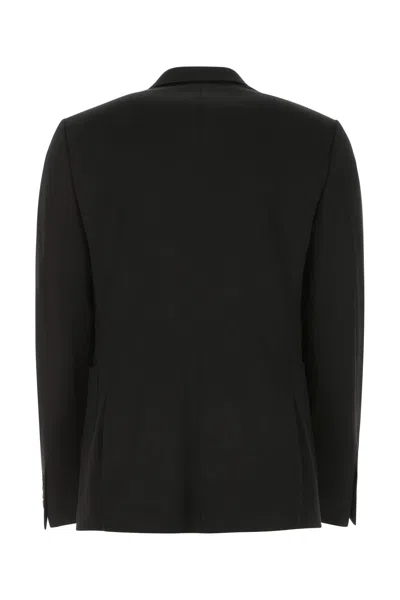 Dolce & Gabbana Black Stretch Viscose Blend Blazer