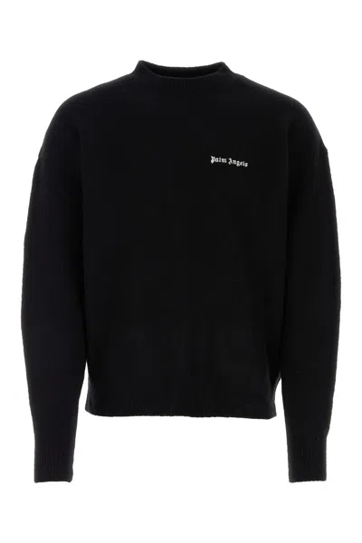 Palm Angels Cotton Oversize Crew Neck Sweatshirt