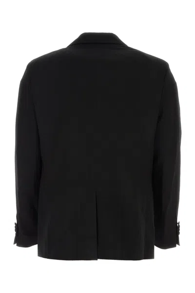 Etro Giacca In Lana Stretch Nera Uomo