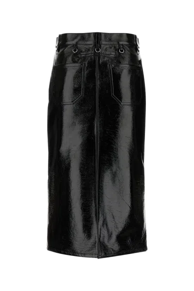 Courrèges Multiflex Patent-finish Midi Skirt