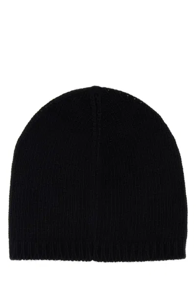 Dsquared2 Dsquared Women Black Wool Blend Beanie Hat