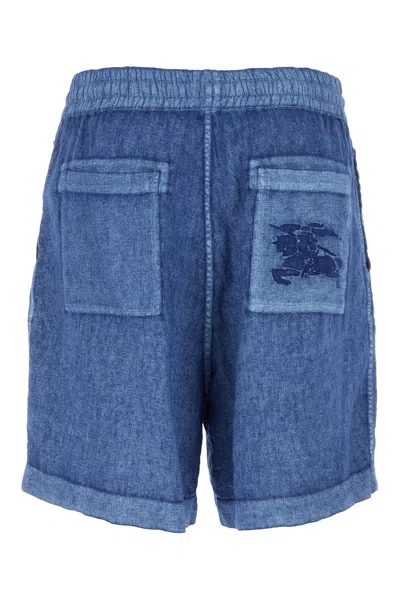 Burberry Linen Shorts With Drawstrings