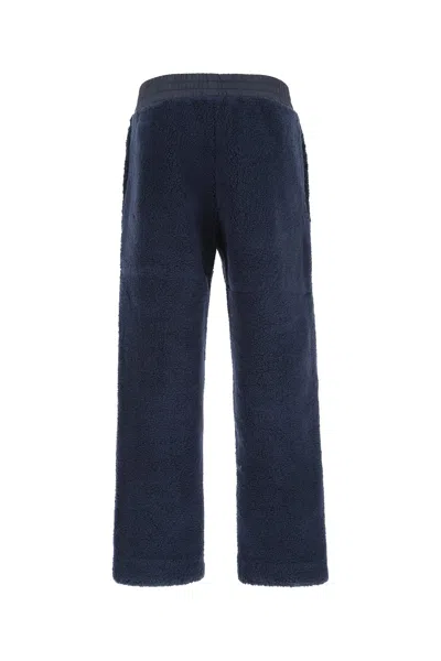 Fendi Pantalone In Teddy Blu Uomo