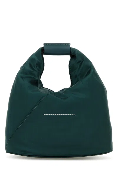 MM6 MAISON MARGIELA BOTTLE GREEN RAYON JAPANESE HANDBAG 