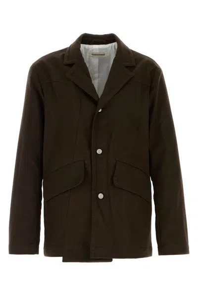 Namacheko Moleskin Cotton Blazer Notch Lapels