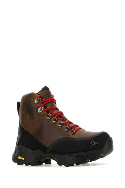 Roa Leather Andreas Ankle Boots With Vibram Sole