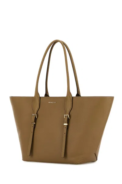 Michael Kors Moore Shopping Bag With Buckle And Double Handles