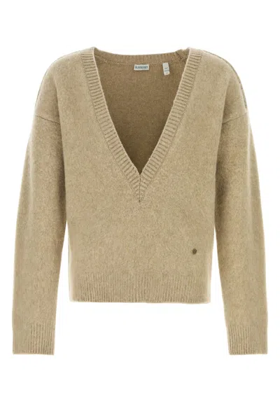 Burberry Women's Cappuccino Wool Blend Sweater