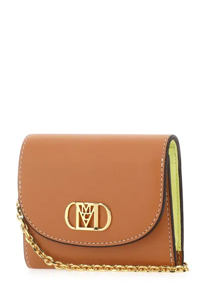 Mcm Caramel Leather Mini Mode Travia Wallet