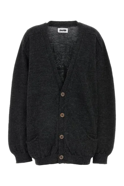 Magliano Charcoal Wool Cardigan