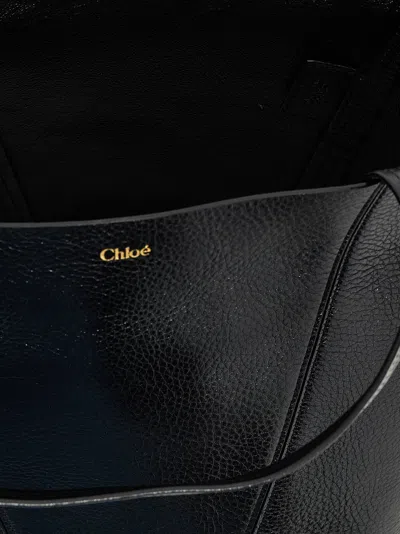 Chloé Small Spin Tote In Grained Leather Bags
