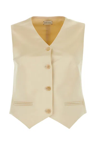 Magda Butrym Cotton Blend Vest With Adjustable Back Strap