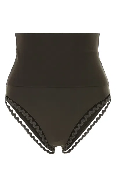 Eres Stretch Nylon Bikini Bottom With Scalloped Trim