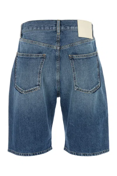 Valentino Denim Shorts With Back Pockets And Belt Loops